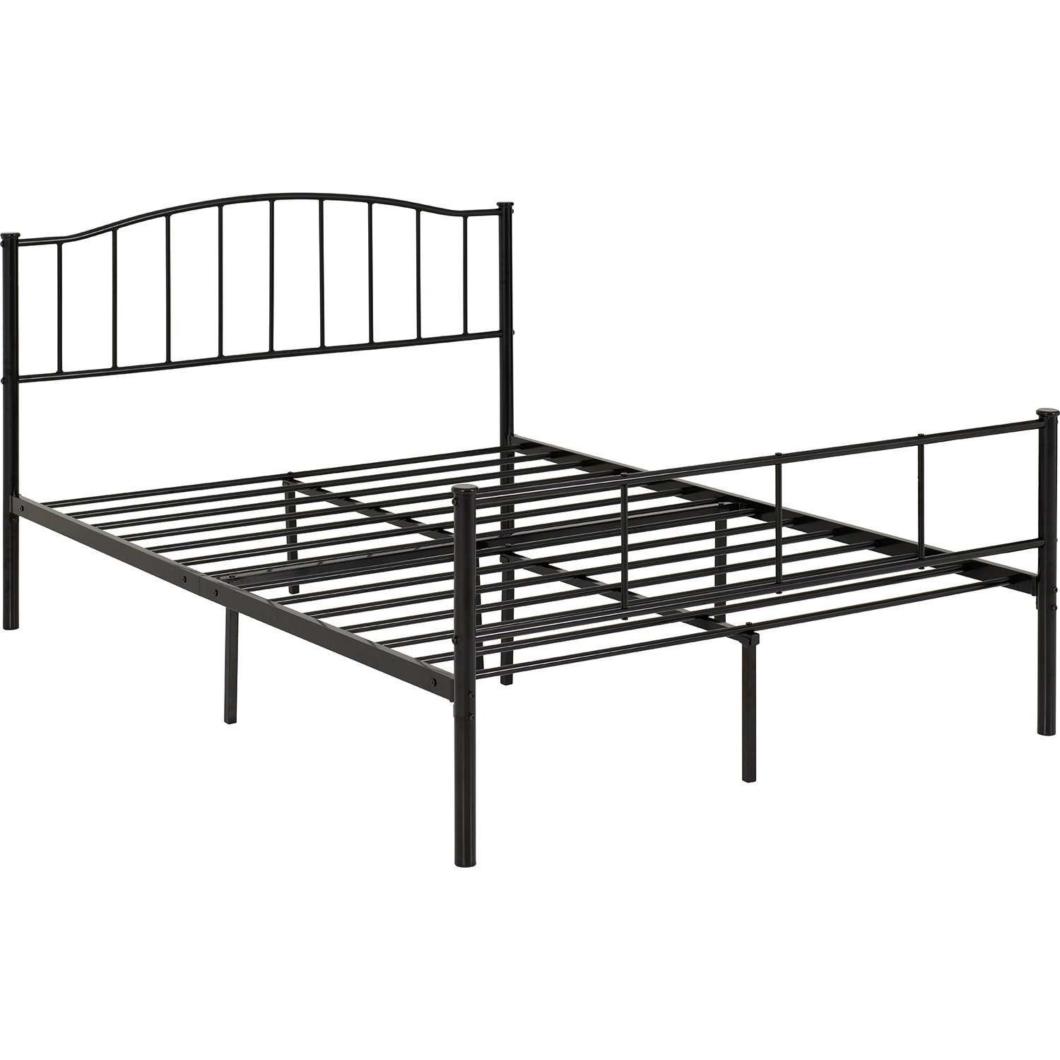Newton 4 6 Double Bed - Black
