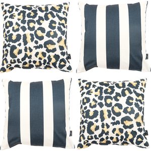 Multi / Plain icon Kyoto Fabric 43x43cm Cushion, Set of 4 shot 7737289