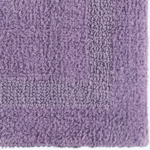 Lilac Luxury Reversible Cotton Bath Mat Set shot 7826266