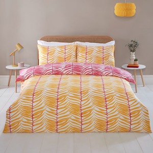 Tropical Trails Polyester Reversible Duvet Cover Set with Pillowcase