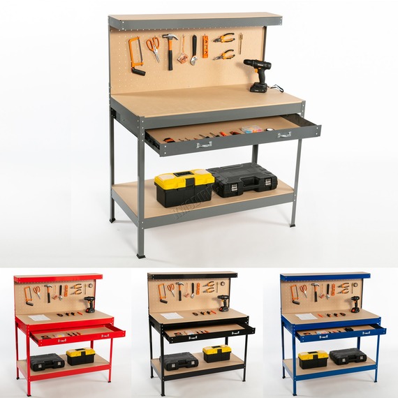 SwitZer Steel Garage Storage Work Bench