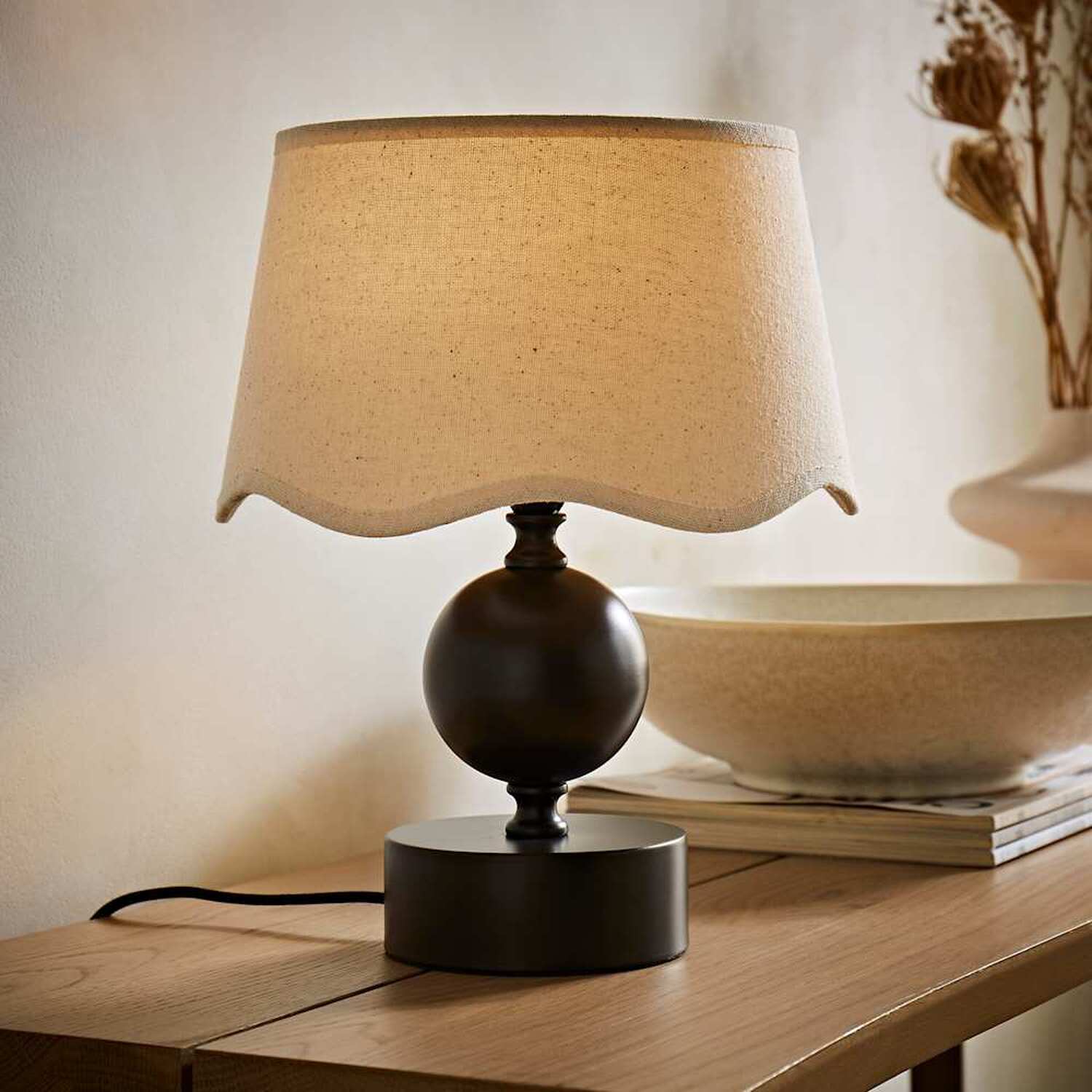 Image of Anthony Candlestick Table Lamp with Scallop&hellip;