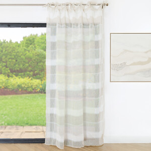 Kodhi Slub Stripe Voile Curtain