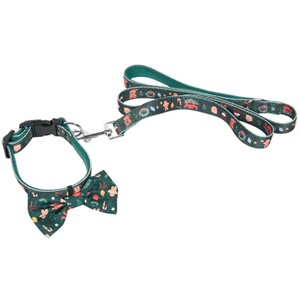 Festive Dog Lead and Collar Set