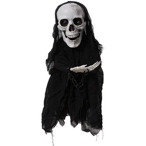 Lifeideas Halloween Sound-Controlled Glowing Hanging Skeleton Ghost