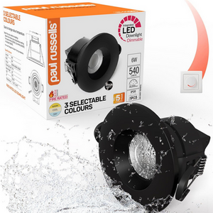 3CCT, Fire Rated Downlight,6W, 540lm, DIM, IP65