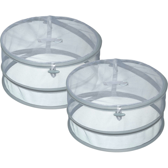 KitchenCraft Pop Up Mesh Food Cover Set - White