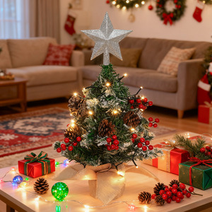Lifeideas Mini Pre-Lit Tabletop Christmas Tree