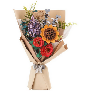 Wooden Flower Bouquet, Hand-Make Gifts 3D Wooden Puzzle