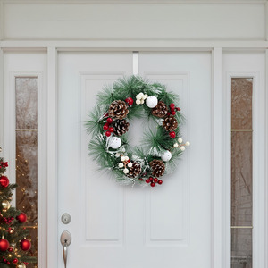 32cm Snow Flocked Christmas Wreath