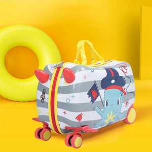 17 Inch Kid Ride On Luggagewith Travel Scooter Seat