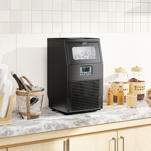 HOMCOM Commercial Ice Maker w 4kg Ice Storage 30kg24h