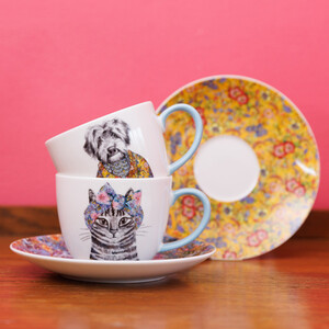 Mikasa Fine China Teacup and Saucer Set of 2 x 240ml