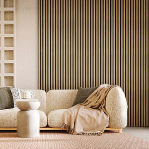 Fuse Acoustic Wooden Reeded Wall Panel in Natural Oak, 2.4m x 0.6m