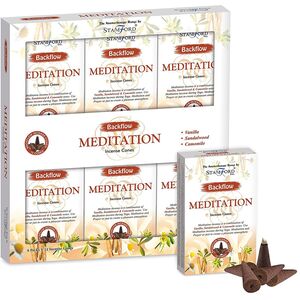 Aromatherapy Backflow Cones Meditation Maroon