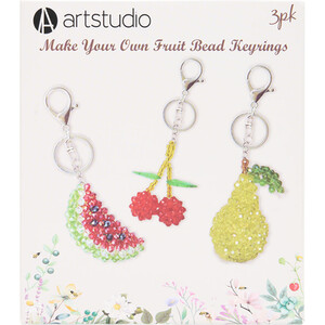 Make Your Own Fruit Bead Keyrings Kit