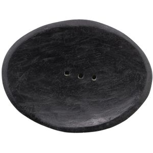 Elegant Oval Black Marble Soap Dish for All Dcors