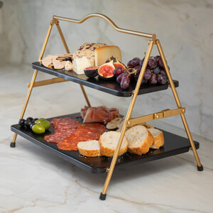 Artesa 2 Tier Metal Serving Stand
