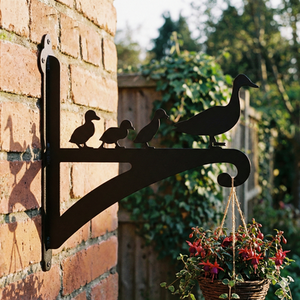Duck Family Hanging Basket Bracket