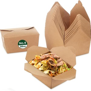 98oz No.4 Takeaway Food Snack Boxes Cardboard Containers