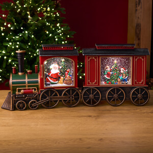 Christmas Train Glitter Spinner