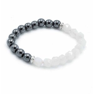 Faceted Rose Quartz Gemstone Bracelet - Sparkling Magnetic Jewelry