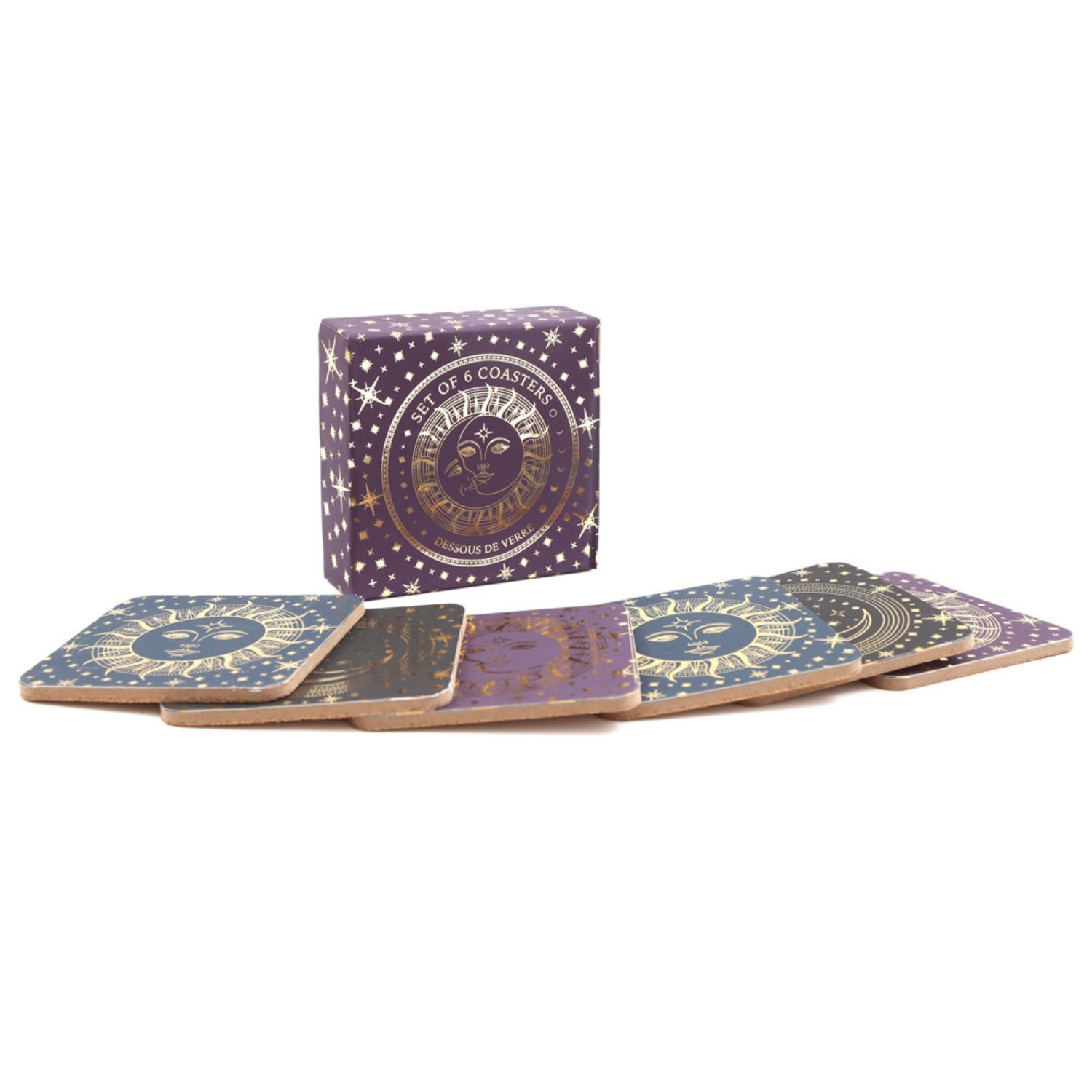 Image of Sun Moon Coasters Celestial Surface Protectors&hellip;