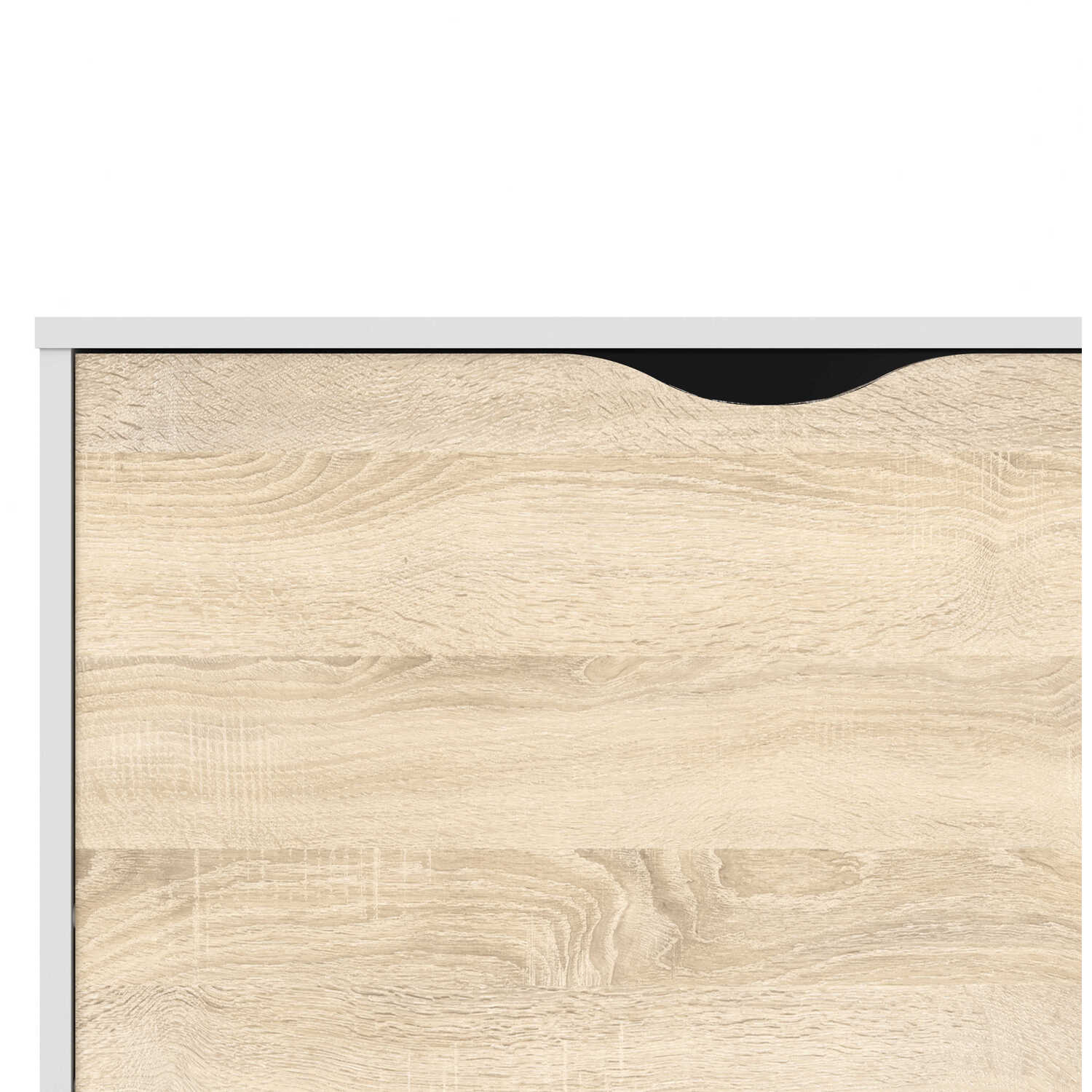 Wyld Haus Sapporo Large Sideboard - White and Natural Oak - White and Natural