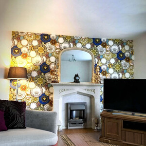 Abstract Decorative Plates Wallpaper