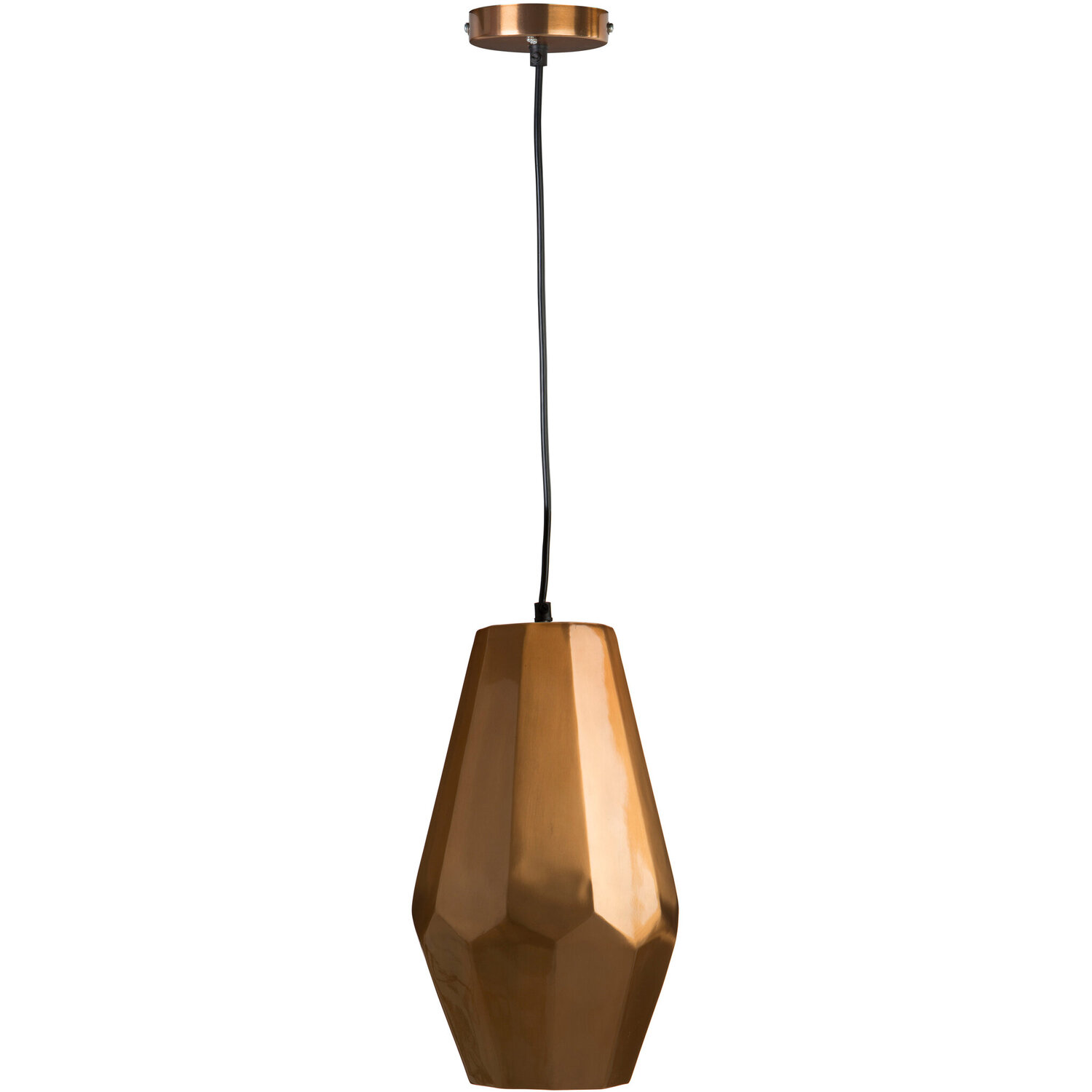 Stockholm Aluminium Copper Finish Small Pendant Light - Gold