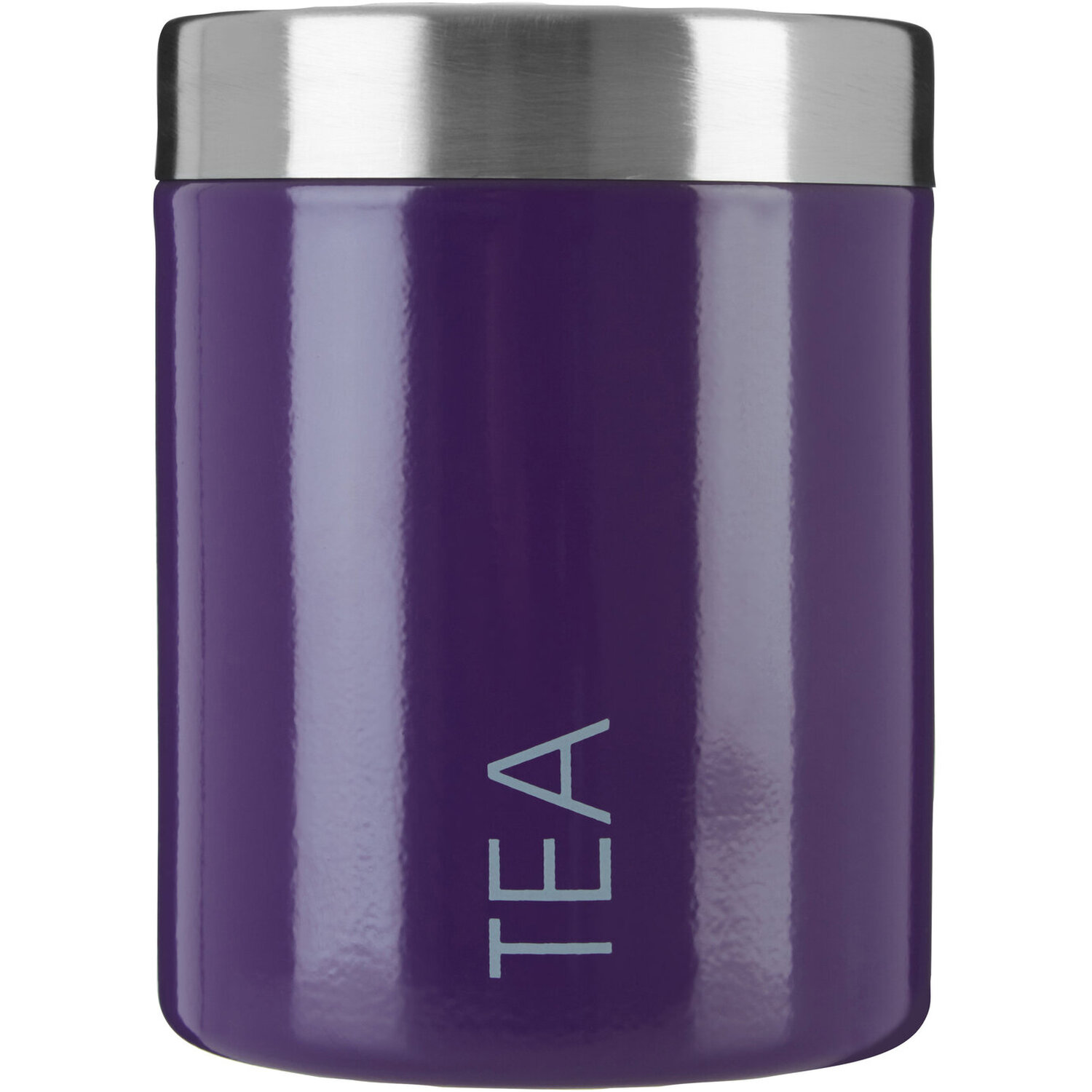 Purple Enamel Tea Canister - Purple