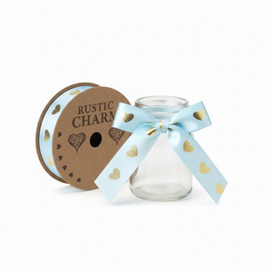 Reel of Heart Decal Satin Ribbon 10m x 25mm