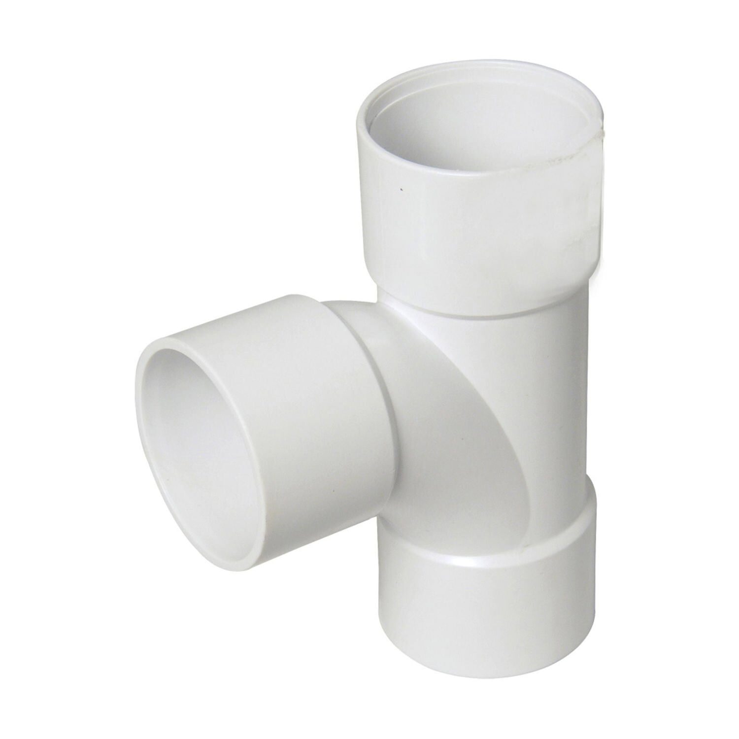FloPlast ABS Solvent Weld Swept Tee 32mm White - Image 7