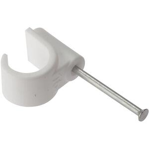 Forgefix Pipe Clip With Masonry Nail 22mm Box 100