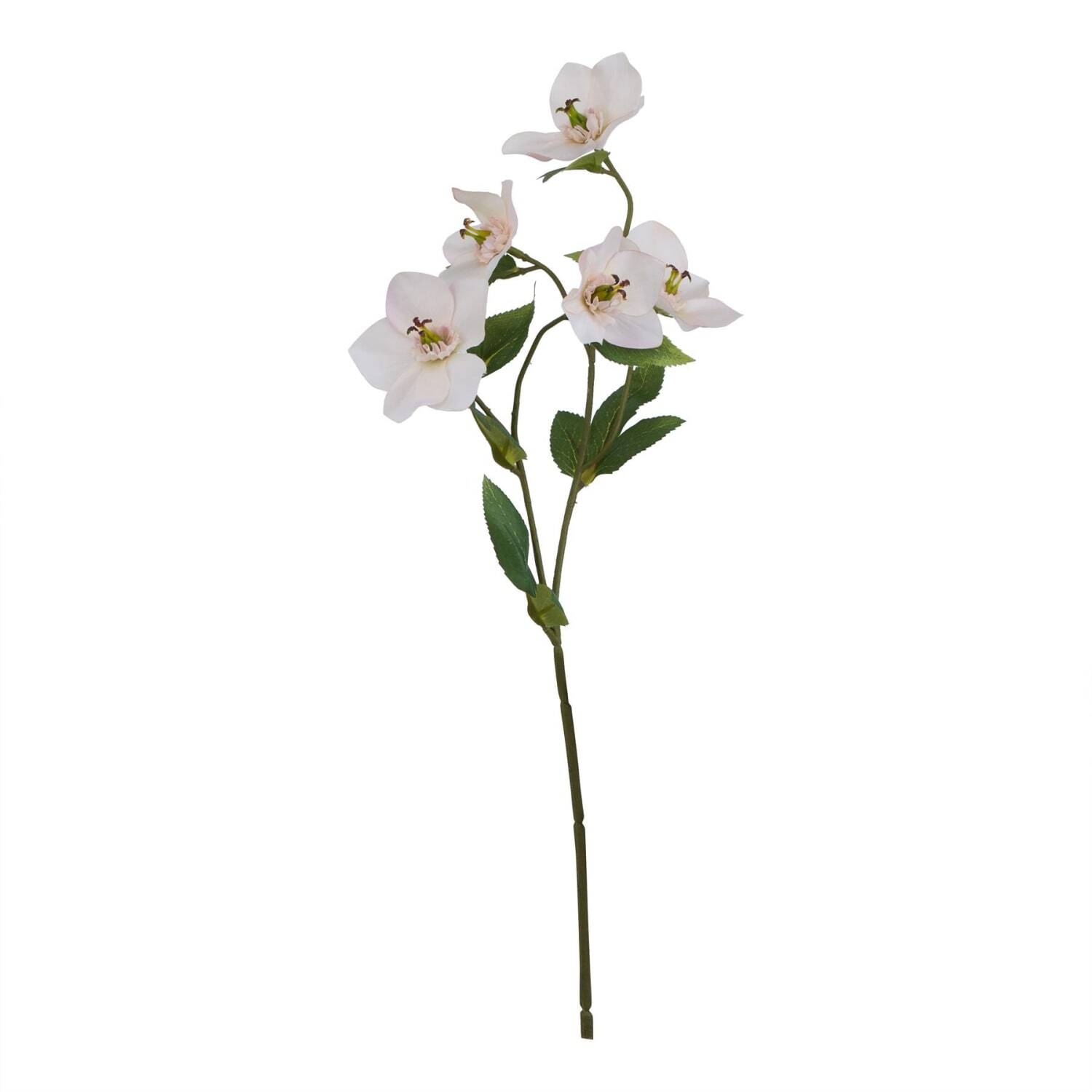 Set of 3 Artificial Hellebore Stems - White