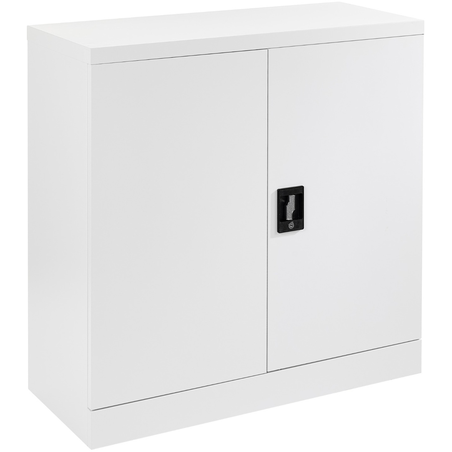 Moderna Unisex White Steel Storage Cabinet Lockable Doors Adjustable Shelves 80Cm In Size 2 - Image 2
