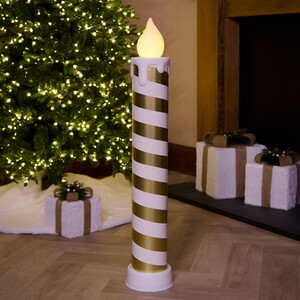Large Gold LED Candle Stick