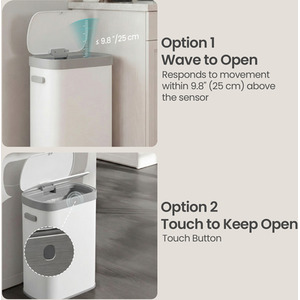 Automatic Sensor Trash Can, 13-Gallon (50 L) Kitchen Bin