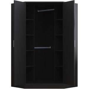 REFLECT Wardrobe Bundle - Corner + 3dr Mirrored + 3dr Plain + 1dr - Black/Black