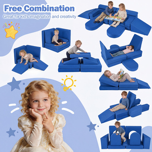10 Piece Modular Kids Play Couch