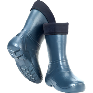Navy Women's Lightweight EVA Wellington Boots with Warm Liner (3 UK / 36 EU)