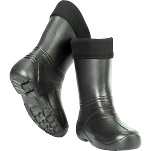 Black Women's Lightweight EVA Wellington Boots with Warm Liner (8 UK / 41 EU)