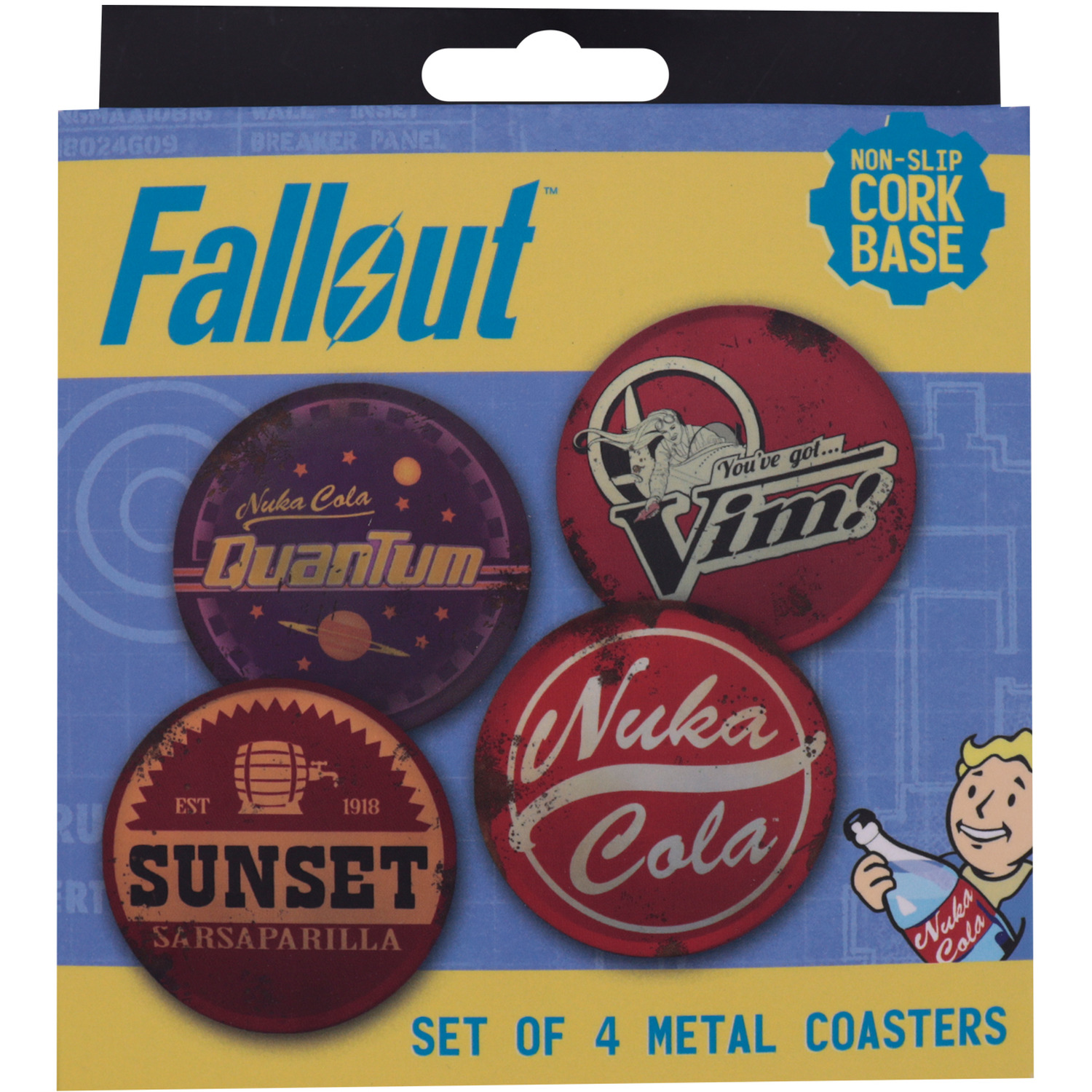 Image of Fallout Set of 4 Metal Drinks&hellip;