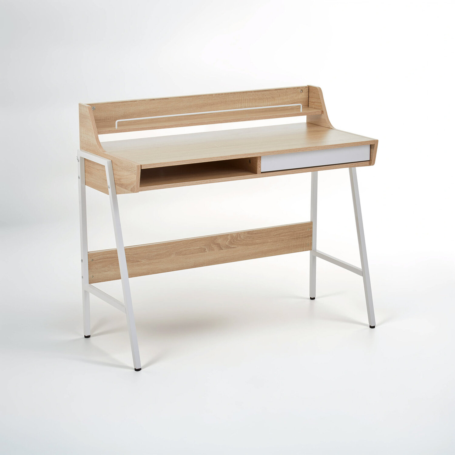 Bradbury Natural Oak Veneer Desk - Natural