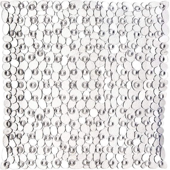 Pebble Clear Square Bath Mat