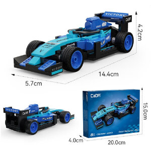 Cada Blue Circuit Racing Car - 123 Piece Construction Set