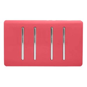 Trendi 4 Gang 2 Way Rocker Double Plate Tactile Light Switch