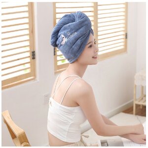Coral Fleece Rapid Dry Hair Wrap Towel Quick Dry Shower Cap
