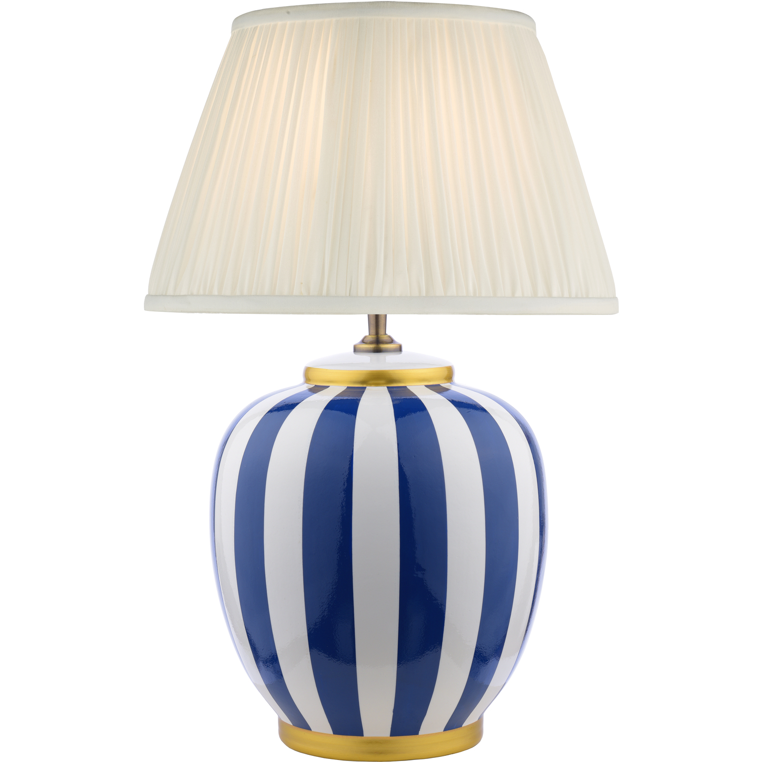 Dar Circus Ceramic Table Lamp Blue White