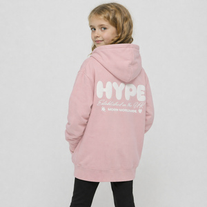 Girls Hoodie Kids Casual Pink Sweatshirt Soft Graphic Back Design